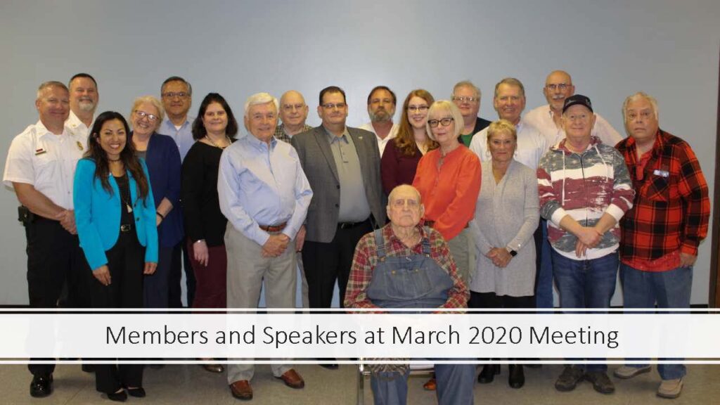 LPCAC members & speakers March 2020 with title